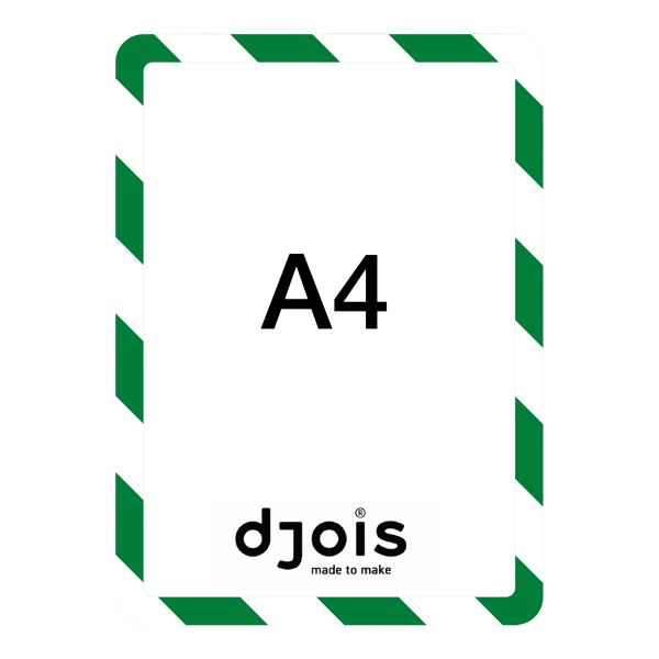 Djois bezpečnostní magnetický rámeček - Magneto, A4, zeleno-bílý, 2 ks