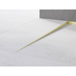 MEXEN - Line-B spádová lišta podlahová 120 cm levá, zlato kartáčovaná 185501120L