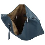 Trendy dámská koženková crossbody kabelka Tabira, džínově modrá