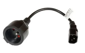 LEXI-NET redukce UPS 230V 1 zásuvka - UPS / CEE 7:5 NA IEC320 C14 / 23cm (50876201)