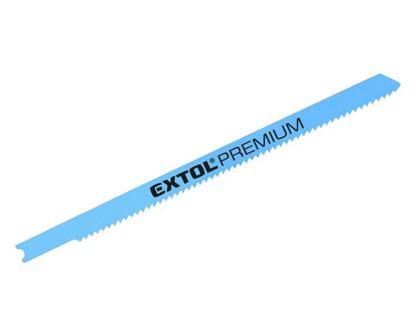 EXTOL PREMIUM 8805705 List do přímočaré pily, na kov, U-stopka, Bi-metal, 106 x 1,8mm, 14TPI, 5ks