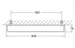 STEINBERG - 450 Držák ručníků, délka 61 cm, matná černá 450 2600 S