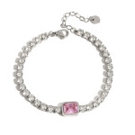 ELENYS Bella Pink – pozlacený náramek 18K žluté zlato Délka náramku: 17+3 cm / max. 20 cm
