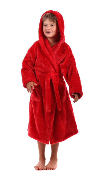 Dětský župan Lilly a Jack dětské ribbon red dětské č.140