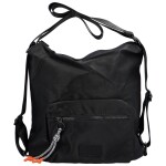 Volnočasová dámská lehká kabelka/batoh Pura, černá