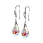 Elenys pozlacené náušnice s krystaly Swarovski® 18K bílé zlato