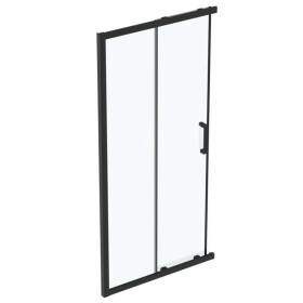 IDEAL STANDARD - Connect 2 Posuvné sprchové dveře, dvoudílné, 100 cm, černá/čiré sklo K9262V3