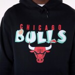 New Era Pánská mikina Chicago Bulls NBA Block Graphic Oversized Hoodie Velikost: L