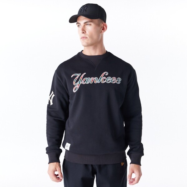 New Era Pánská mikina New York Yankees MLB Tartan Infill Crewneck Sweater Velikost: M