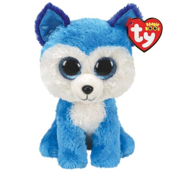 BEANIE BOOS PRINCE, 15 cm - modrý husky