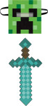 Minecraft set maska a pěnový meč Creeper - Disguise
