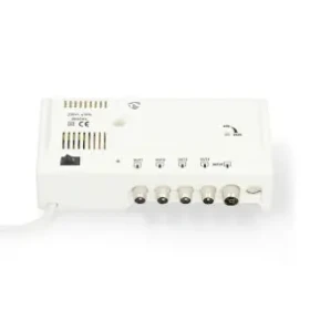 Nedis CATV Zesilovač bílá / Zesílení: 20 dB / 47 - 694 MHz / Počet výstupů: 4 / Ovládání zesílení (SAMP42244WT)