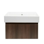 Koupelnová skříňka s umyvadlem SAT Evolution 58x30x44,8 cm ořech mat SATEVO60NAU2 SATEVO60NAU2