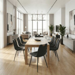 Jídelní židle, černá, látka, DCL-V2017 BK2