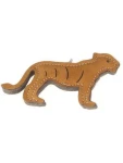 AnimALL Hračka Tygr malý natural kůže podložená plstí 9x20 cm (110326)