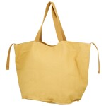 Trendy textilní dámská kabelka na rameno Bellinda, žlutá