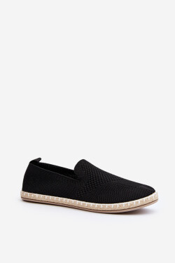 Černé dámské nazouvací espadrilky Harmonie