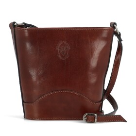 Luxusní dámská kožená crossbody kabelka Yllva, hnědá