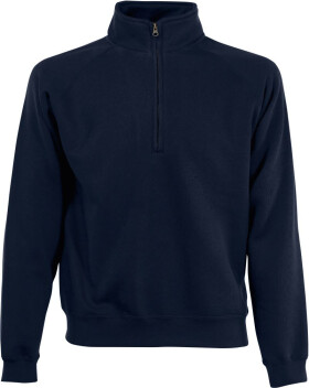 Fruit of the Loom Classic Zip-Neck Sweat Mikina s 1/4 zipem 16.2114 deep navy XXL