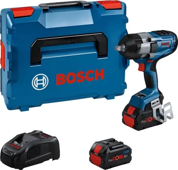 Bosch GDS 18V-1000 Professional / Aku rázový utahovák / 18V / až 1750 ot-min / až 2600 rázů-min / 1 000 Nm (06019J8302)