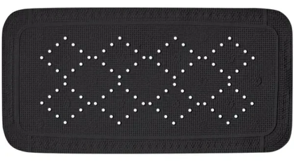 Spirella ALASKA protiskluzová podložka do vany černá / PVC / 71 x 36 cm