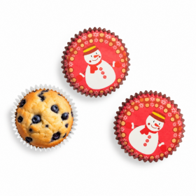 Dortisimo Košíčky na muffiny červené s vánočními motivy (75 ks)