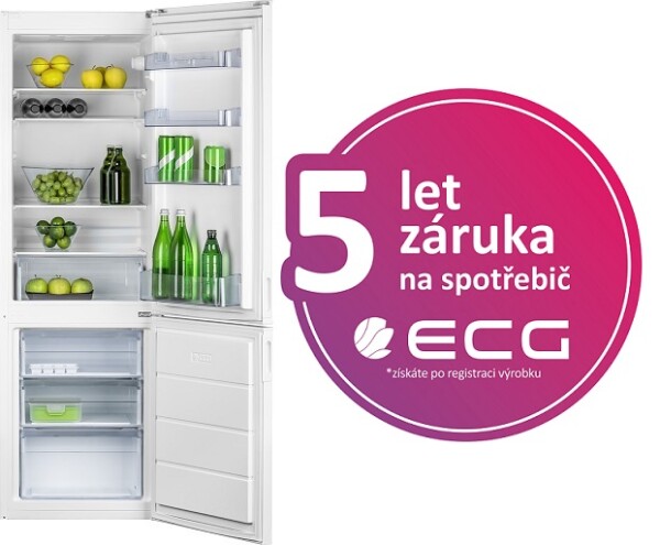 Ecg lednice s mrazákem dole Erb 21701 We