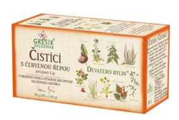 Grešík Devatero bylin Čaj Čisticí s červenou řepou 20x1,5 g