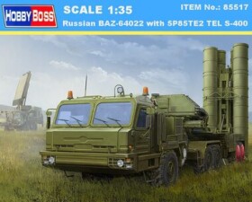 Hobby Boss Russian BAZ-64022 with 5P85TE2 TEL S-400 1:35