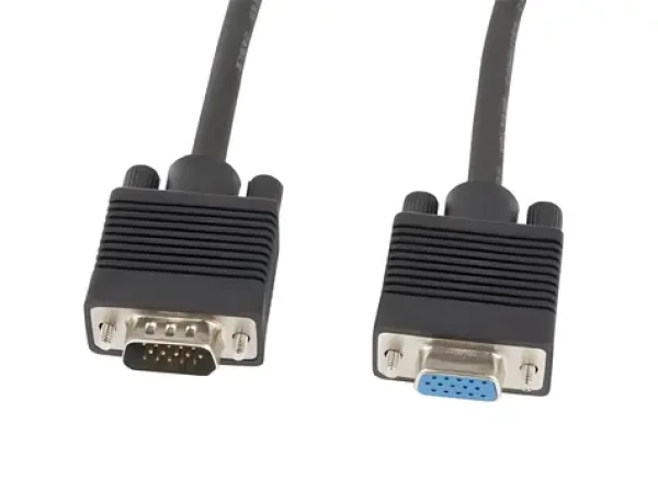 Lanberg VGA M-F černá / Prodlužovací kabel / 1,8 m / stíněný / feritové jádro (CA-VGAC-10CC-0018-B+)