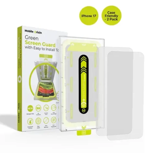 Mobile Origin Screen Guard s aplikátorem pro Apple iPhone 17 / 2 kusy / Vhodné do pouzdra (SGA-i17-2pk)