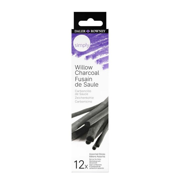 Daler Rowney Simply uhel přírodní sada 12 ks