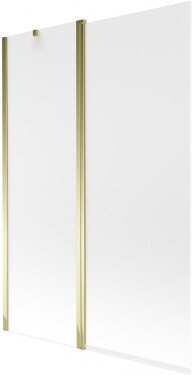 MEXEN - Flip vanová zástěna 1-křídlo 120x150 cm, dekor, zlato 894-120-101-50-30