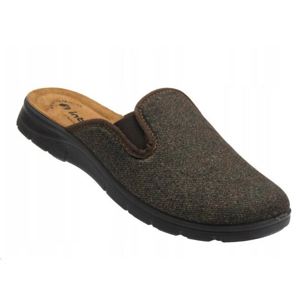 Bačkory INBLU BG 59-043 pánské na doma tmavě hnědé