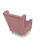 Křeslo ušák, růžová látka, AK-388 PINK2