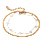 ELENYS Soft Duo – pozlacený náramek 18K žluté zlato Délka náramku: 19+6 cm / max. 25 cm