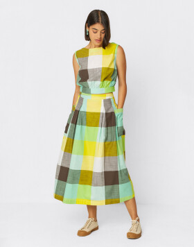 SKFK Irama GOTS Skirt ZY5 Checks 38