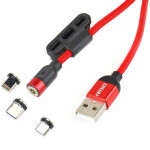 Multikabel USB Lightning/USB C/micro USB 1m UC-08