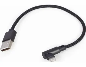 Gembird CC-USB2-AMLML-0.2M černá / ligtning / USB 2.0 / 0.2m (CC-USB2-AMLML-0.2M)