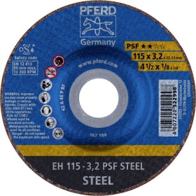 PFERD EH 115-3,2 PSF STEEL 61740126 řezný kotouč lomený 115 mm 25 ks ocel