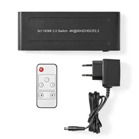 Nedis VSWI3475AT HDMI přepínač 5 vstupů na 1 výstup / 4K2K@60Hz / HDCP 2.2 dálkový ovladač (VSWI3475AT)