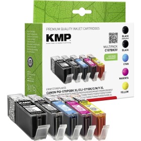 KMP Ink náhradní Canon PGI-570PGBK XL, CLI-571BK XL, CLI-571C XL, CLI-571M XL, CLI-571Y XL kompatibilní kombinované balení černá, foto černá, azurová,
