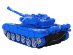 Mamido Vojenský tank 1:18 na dálkové ovládání RC s efekty 27 MHz modrý