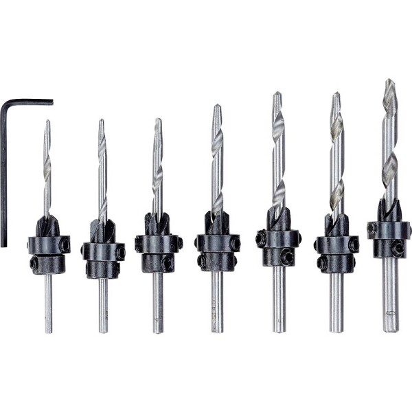 Kwb 513190 sada frézovacích vrtáků do dřeva 8dílná 3 mm, 3.5 mm, 4 mm, 4.5 mm, 5 mm, 5.5 mm, 6 mm 8 ks