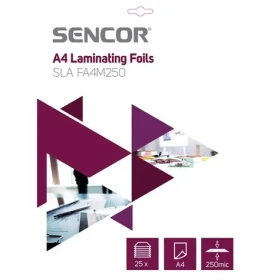 SENCOR SLA FA4M250 Laminovací fólie A4/250mic (25ks) (8590669199280)
