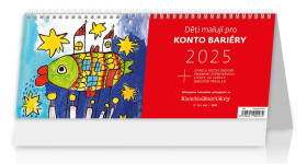 Stolní kalendář 2025 Děti malují pro Konto Bariéry