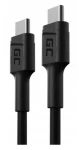 Green Cell KABGC31 PowerStream černá / Kabel / USB-C (M) - USB-C (M) / 30 cm / USB 2.0 / PD 60 W (KABGC31)