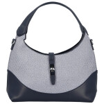 Trendy dámská koženková kabelka do ruky Lussy, tmavě modrá