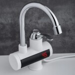 Erga Hiteo, LCD elektrický průtokový okamžitý ohřívač vody 3600W, chromová-bílá, ERG-YKA-BZ.HITEO