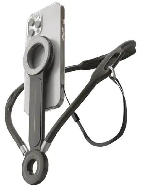 4smarts POV antracitová / Magnetický držák na krk / MagSafe / magnet N52 / UltiMag adaptér (541487)